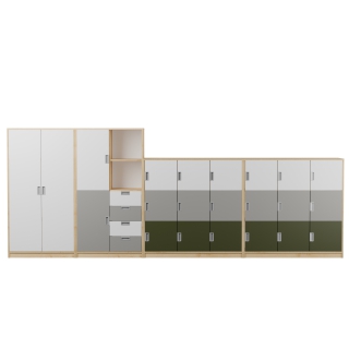 Zestaw regałów KOLOROWE SKRYTKI PLUS KSP2