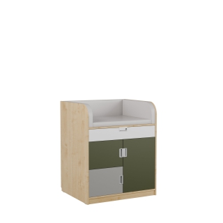 Regał Kolorowe skrytki PLUS - Przewijak KSP28 | Wyposażenie żłobków i przedszkoli