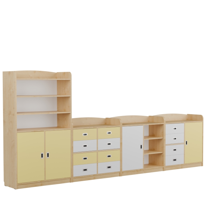 Zestaw regałów przedszkolnych Kubuś AN3 | Producent mebli szkolnych