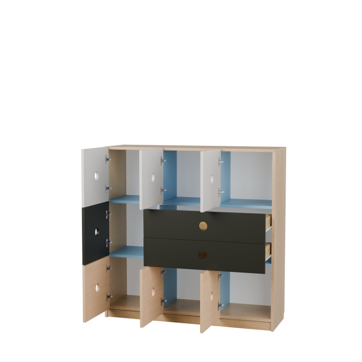 Regał przedszkolny OK08, wyposażenie szkół i przedszkoli, certyfikat jakości