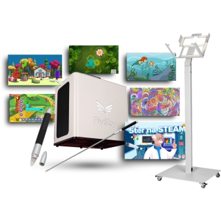 FlySky Extra + Stojak mobilny GO MAX + Ster na STEAM