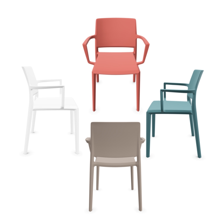 Krzesło Yuni konferencyjne z podłokietnikami do biura i sal spotkań