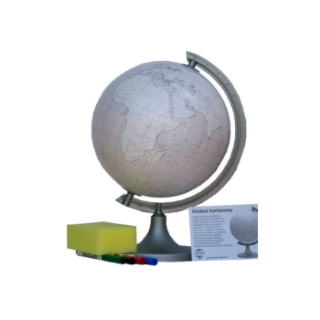 Globus konturowy z objaśnieniem