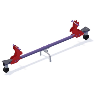 Huśtawka wagowa ważka króliczki | Plac zabaw dla szkół, przedszkoli