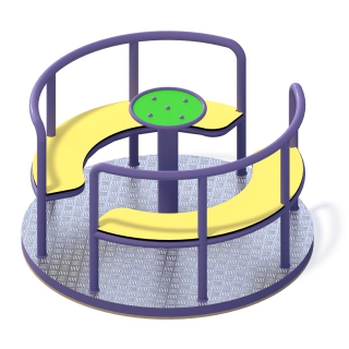 Karuzela tarczowa z siedziskami