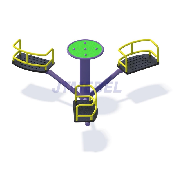 Karuzela trójramienna z siedziskami