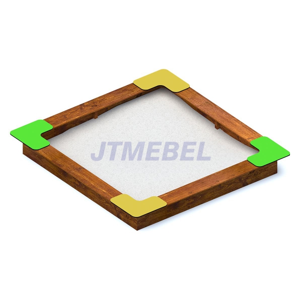 Piaskownica kwadratowa z drewna 2x2