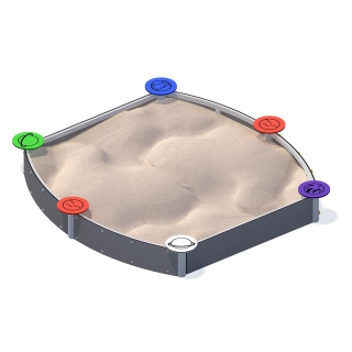 Piaskownica prostokątna HDPE SPACE