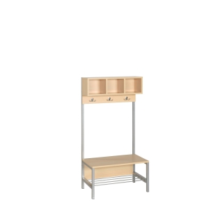 Szatnia Przedszkolak DP3, półka na buty, ławka