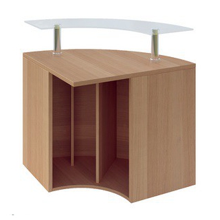 Lada sklepowa/gabinetowa narożna z nadstawką