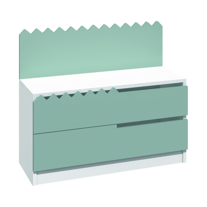 Regał do żłobka i przedszkola PU11, frezowana aplikacja Kot