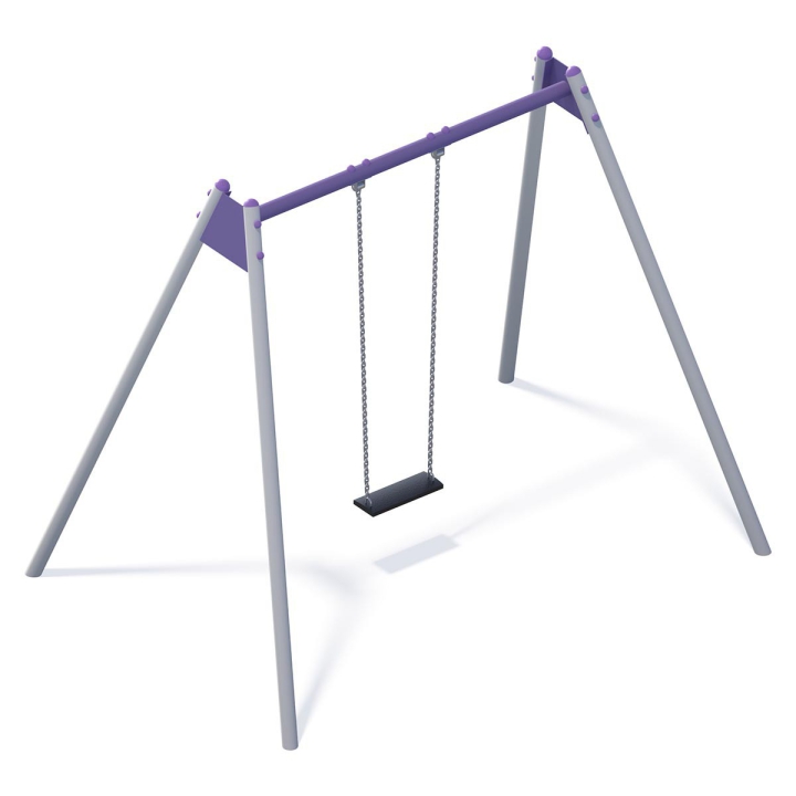 Huśtawka wahadłowa metalowa pojedyncza 2M gold