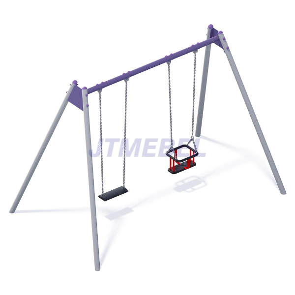 Huśtawka wahadłowa metalowa podwójna 3M