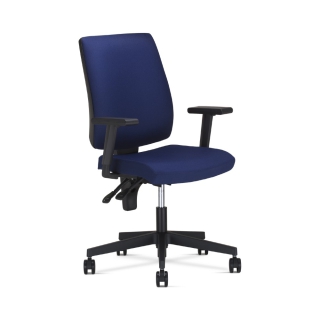 Fotel obrotowy Taktik, regulowana wysokość podłokietników, ERGON 2L