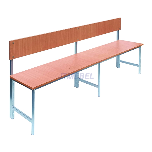 Ławka Adam z oparciem - płyta laminowana