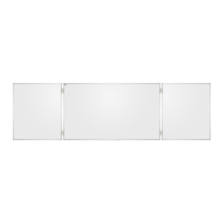 Tablica szkolna ceramiczna tryptyk - biały, powierzchnia magnetyczna