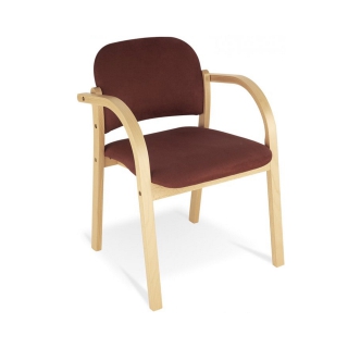 Krzesło Elva, tapicerowane krzesło biurowe z podłokietnikami