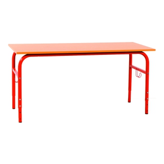 Stół szkolny przedszkolny regulowany Oskar Bis-R 2-os | Certyfikowane Meble Szkolne