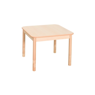 Stół przedszkolny regulacja wysokości 0-3 Domino DK kwadratowy