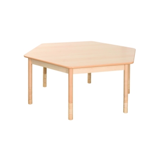 Stół Domino DS sześciokątny regulowany 0-3 | Producent Mebli Szkolnych i Przedszkolnych