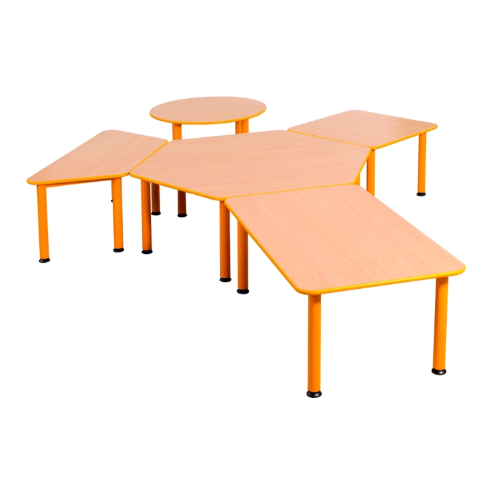 Stół Domino trapezowy regulowany 1-3 | Darmowa dostawa dla szkół i placówek publicznych