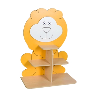 Kącik Lew, półka przedszkolna, do żłobka na książki i zabawki