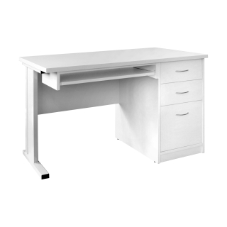 Biurko lekarskie/gabinetowe BM1 z szufladami, metalowy stelaż