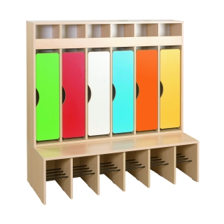 Szatnia do przedszkola Przedszkolak C6D, szafka, półka na buty