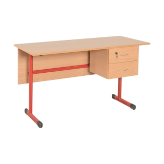 Biurko nauczyciela JT 130x60, certyfikowany producent mebli szkolnych
