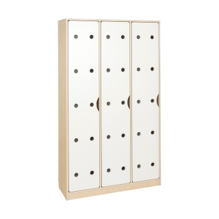 Zamykana szafa na pościel ZS15 z wentylacją, 15 skrytek