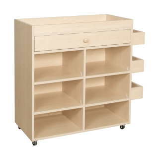 Szafka Plastuś 3 na przybory szkolne z wygodną szufladą