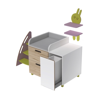 Przewijak BUN10 dla placówek edukacyjnych, żłobków oraz przedszkoli