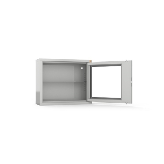 Szafa medyczna wisząca 1-drzwiowa, drzwi hartowane