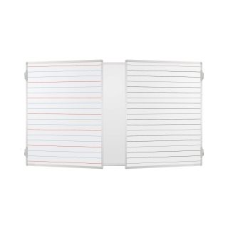 Tablica lakierowana tryptyk z liniaturą - biały 300x100