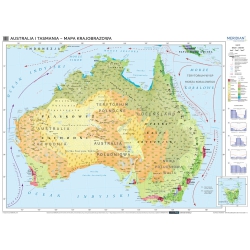 Mapa krajobrazowa Australii...