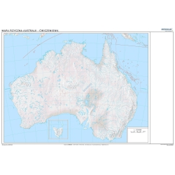 Mapa konturowa Australii -...