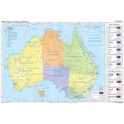 Australia - ścienna mapa...