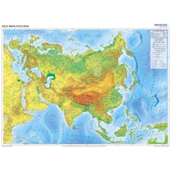 Azja - ścienna mapa fizyczna