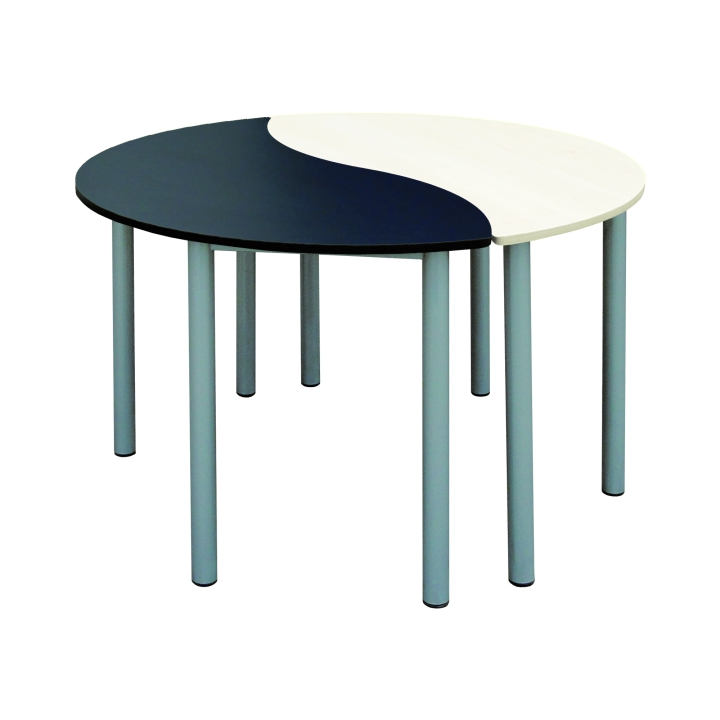 Stół owalny, metalowe nogi, blat 22mm, solidna konstrukcja