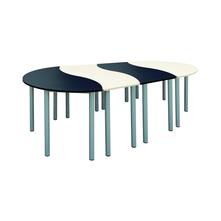 Stół owalny, metalowe nogi, blat 22mm, solidna konstrukcja