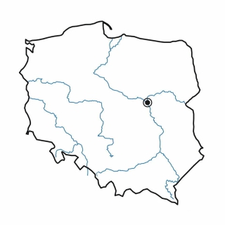 Nakładka magnetyczna tablicowa - mapa Polski kontur