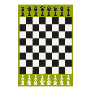 Dywan Funky Top Szachy - zielony | Wyposażenie do żłobków i przedszkoli