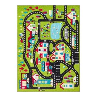 Dywan sensoryczny Funky Top Super Miasto C - limonka | Darmowa dostawa dla szkół