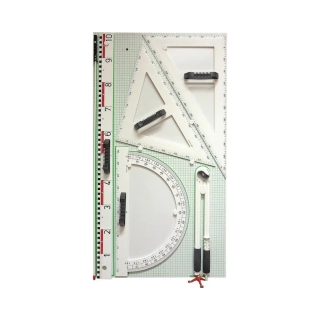 Przyrządy geometryczne z tablicą - magnetyczne