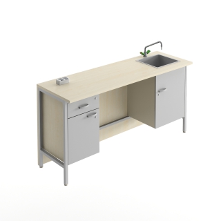 Stół demonstracyjny ze zlewem | Kompleksowe wyposażenie laboratorium szkolnego