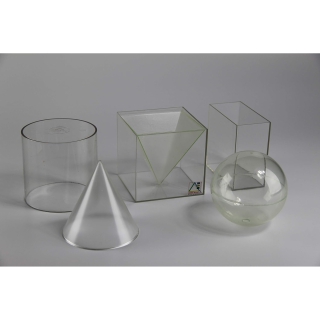 Bryły otwarte 10 cm, 6 szt | Pomoce dydaktyczne do pracowni matematycznej