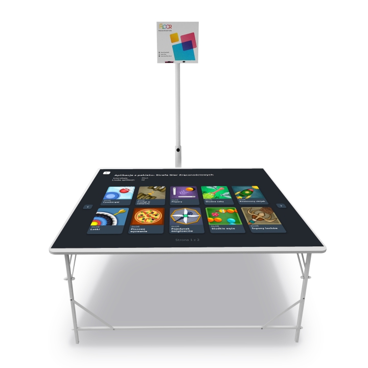 Stół i podłoga interaktywna SmartFloor 2in1 | Wyposażenie przedszkoli i szkół