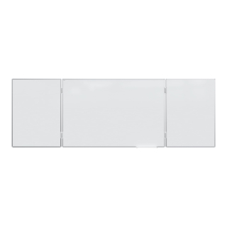 Tablica tryptyk ceramiczna z liniaturą - biały, powierzchnia magnetyczna