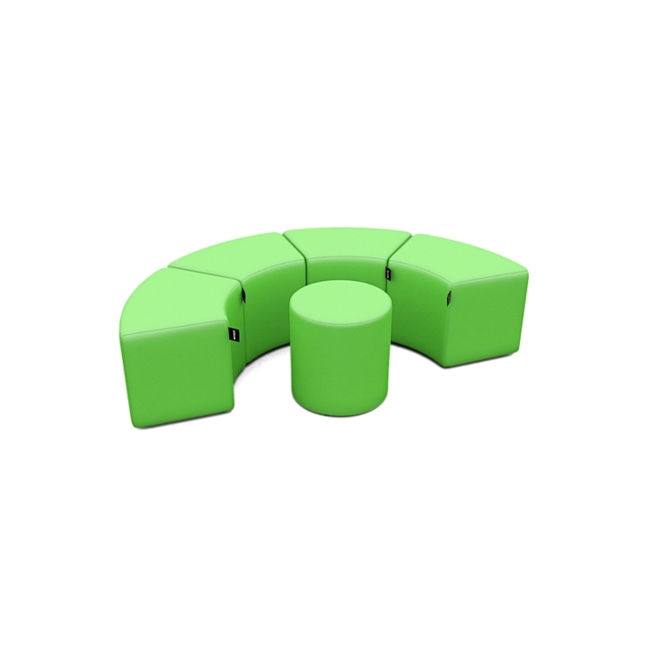 Pufa Tomi, okrągłe siedzisko w trzech rozmiarach | JT Mebel Producent mebli szkolnych i przedszkolnych