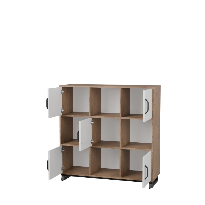 Regał biurowy na stalowej podstawie Office ROF04 | Darmowa dostawa dla szkół i placówek oświatowych